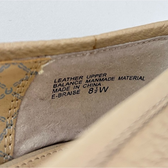 ETIENNE AIGNER Womens Tan Pebbled Leather Round Toe Loafers Size 8.5 NWOB - Picture 9 of 11
